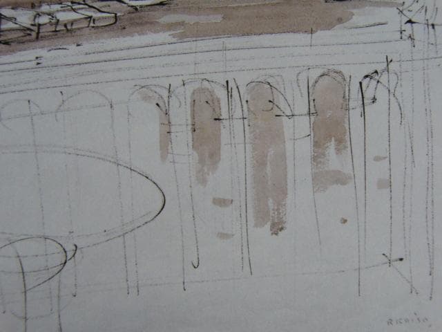 小磯良平、【サン・ジョルジオ・マジョーレ寺院 】、希少な限定額装用