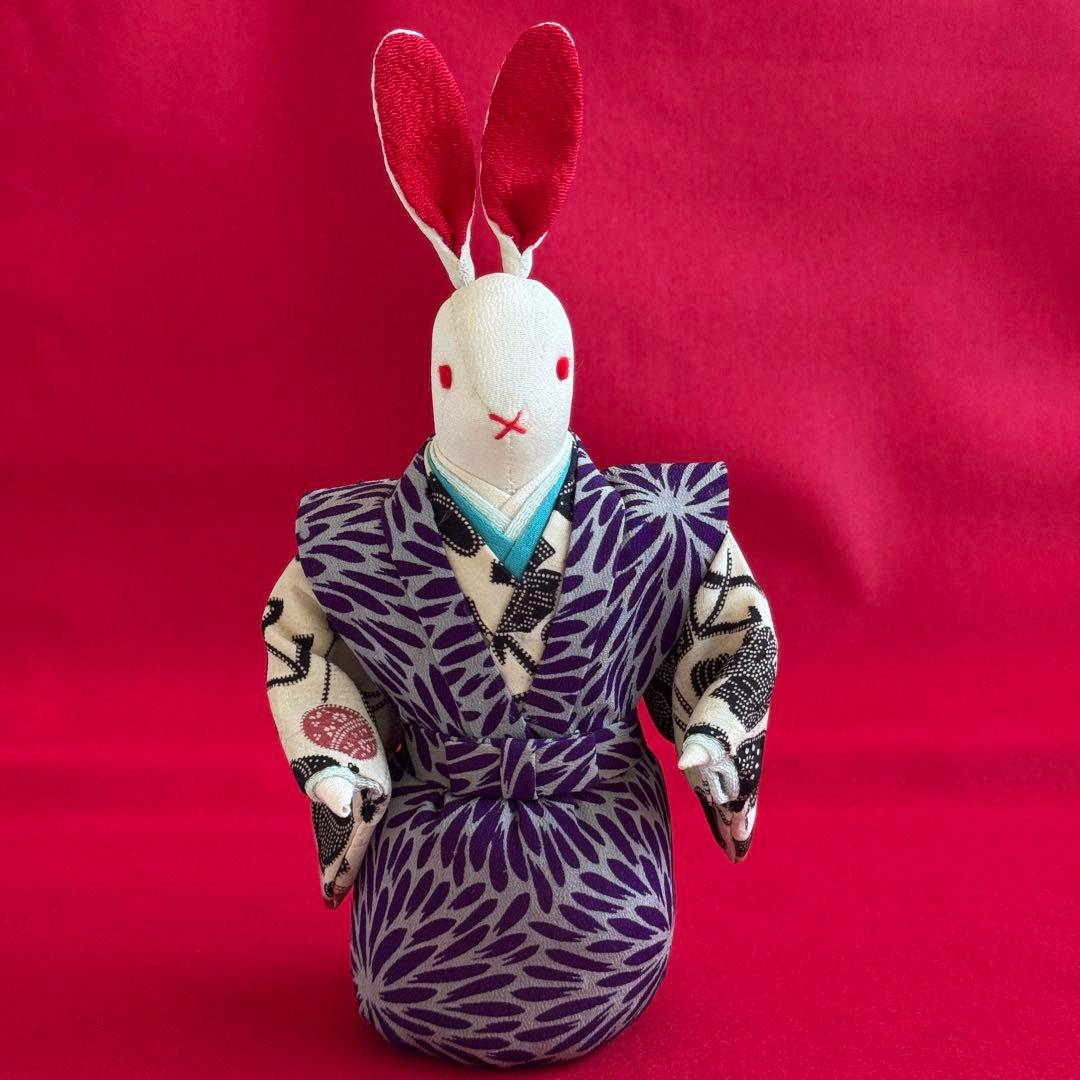 うさぎ雛　兎のひな人形　ちりめん細工