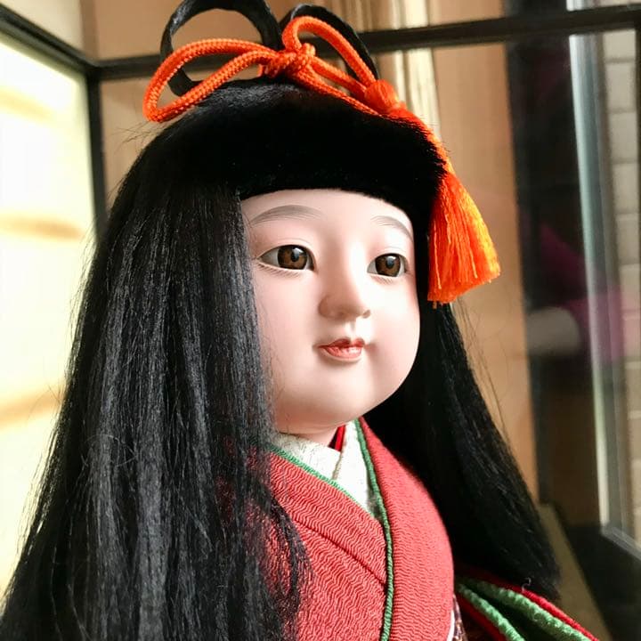 【送料無料 美品】市松人形　日本人形　希少　作家物　手作り　ガラスケース入り