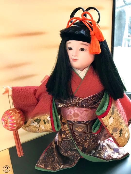 【送料無料 美品】市松人形　日本人形　希少　作家物　手作り　ガラスケース入り