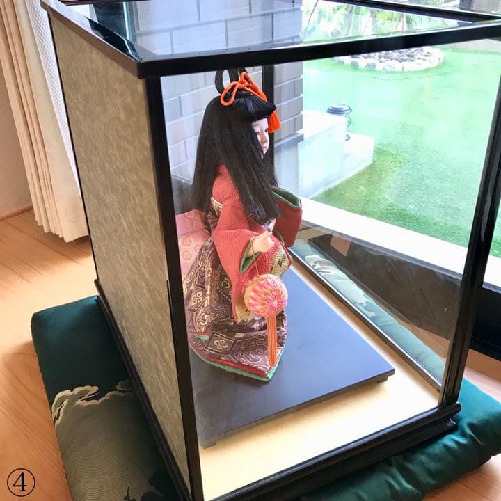 【送料無料 美品】市松人形　日本人形　希少　作家物　手作り　ガラスケース入り