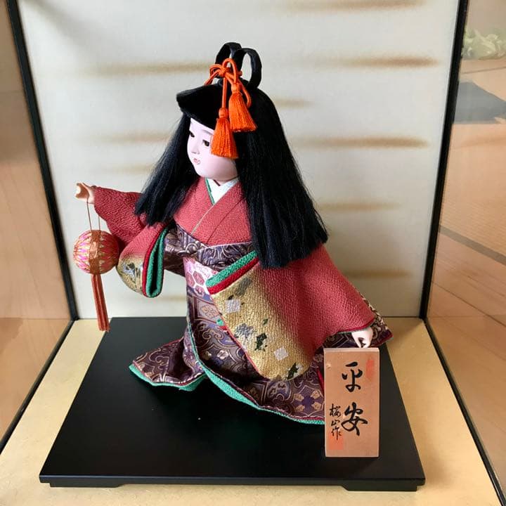 【送料無料 美品】市松人形　日本人形　希少　作家物　手作り　ガラスケース入り