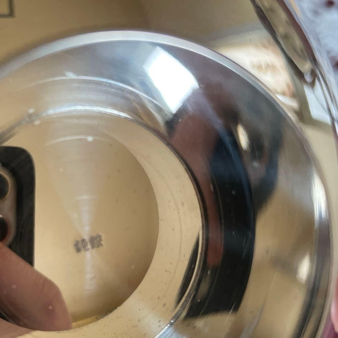 純銀製 円形脚付き盃 木箱付き（新品未使用）