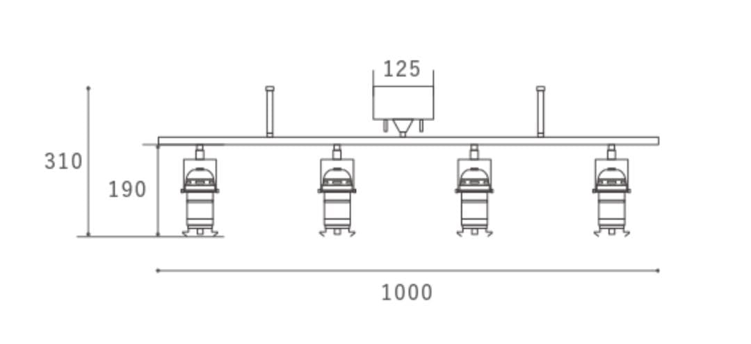 HERMOSA STUDIO 4 シーリングライト
