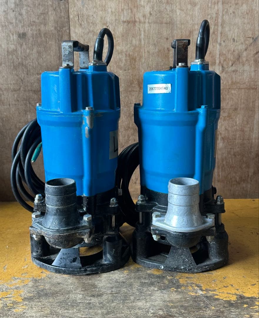 L1. 鶴見水中ポンプ HSD2.555 100V 50Hz 0.55KW 2台