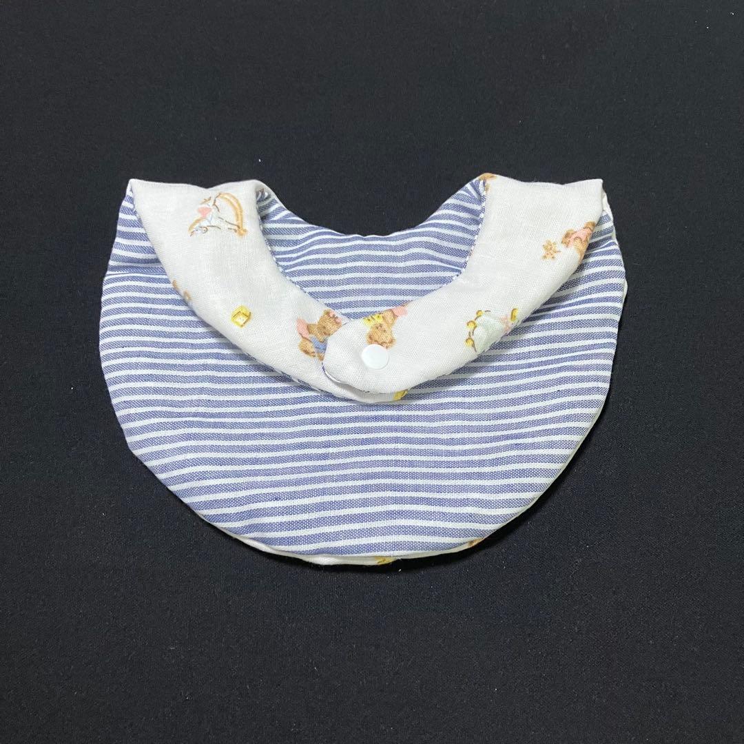 リバーシブルスタイ 花柄 ストライプ - メルカリ