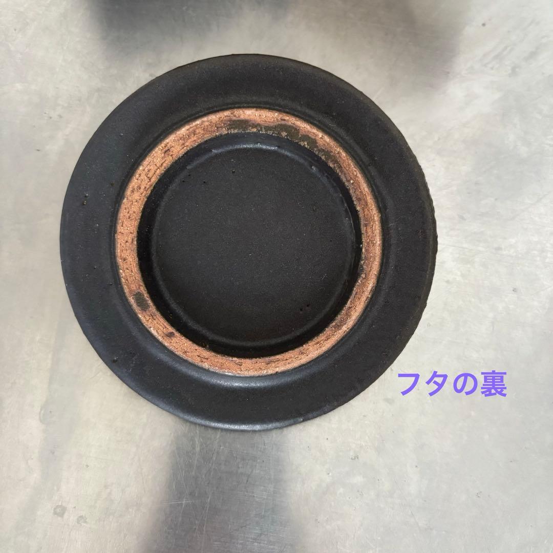 【新品未使用】馬場勝文 ふた付き耐熱ミルクパン 黒　直火可　作家