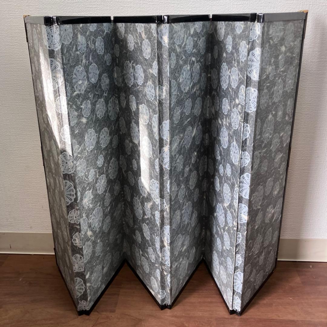 金屏風　平押上金箔　金襴二重ヘリ付　六曲一双　箱入　伝統工芸　日本文化