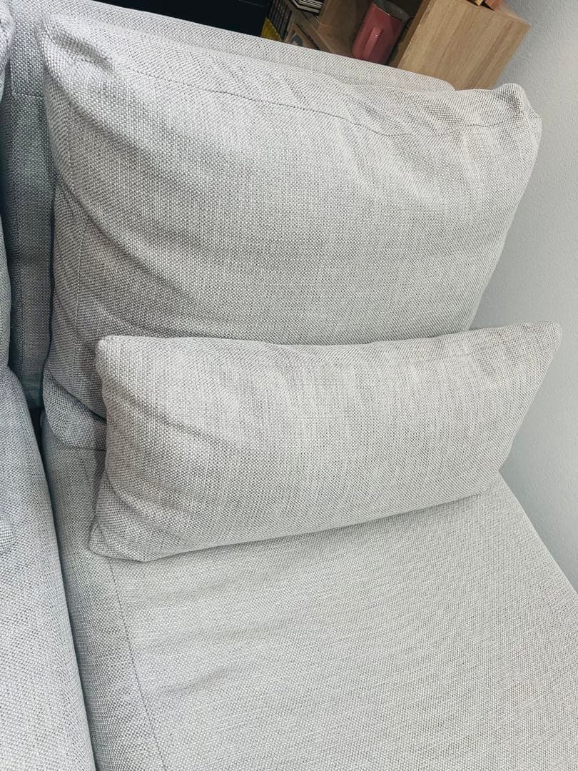 ニトリ 布張りカウチソファ　(FK02)　グレー　L字型可能