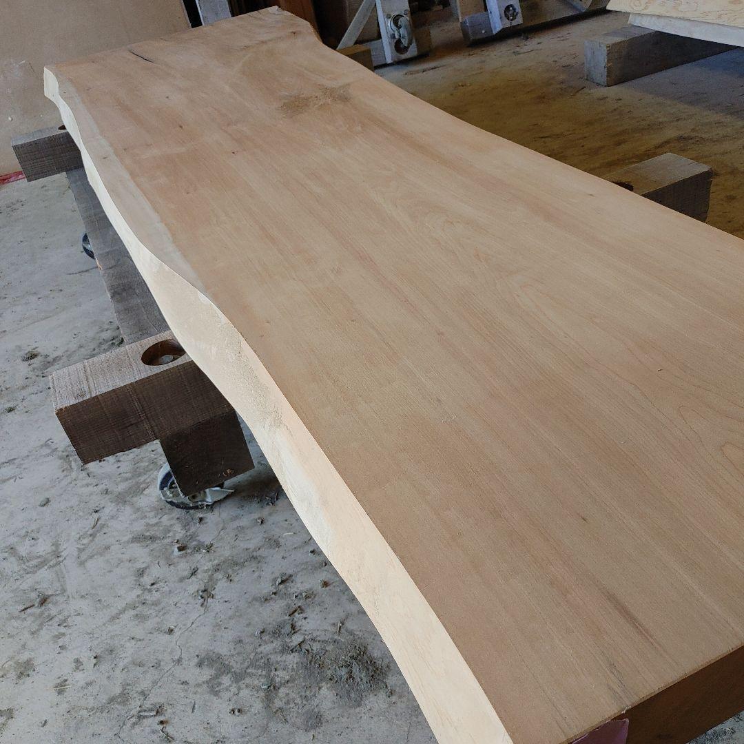 送料込み　一枚板　カツラ　無垢材　天板　テーブル　カウンター DIY　番号13