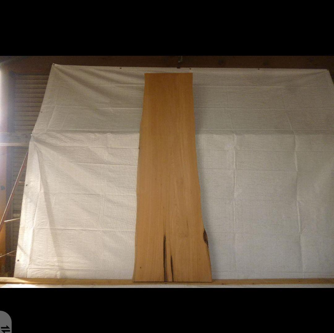 送料込み　一枚板　カツラ　無垢材　天板　テーブル　カウンター DIY　番号13