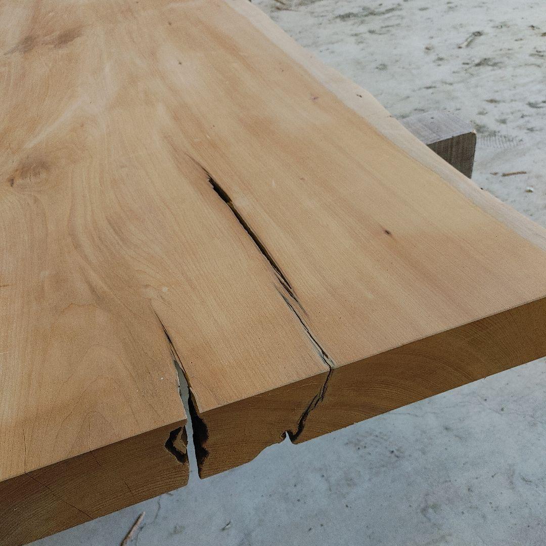 送料込み　一枚板　カツラ　無垢材　天板　テーブル　カウンター DIY　番号13