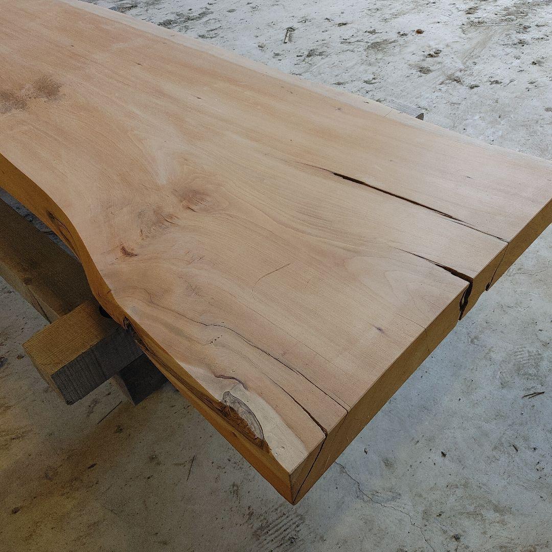 送料込み　一枚板　カツラ　無垢材　天板　テーブル　カウンター DIY　番号13
