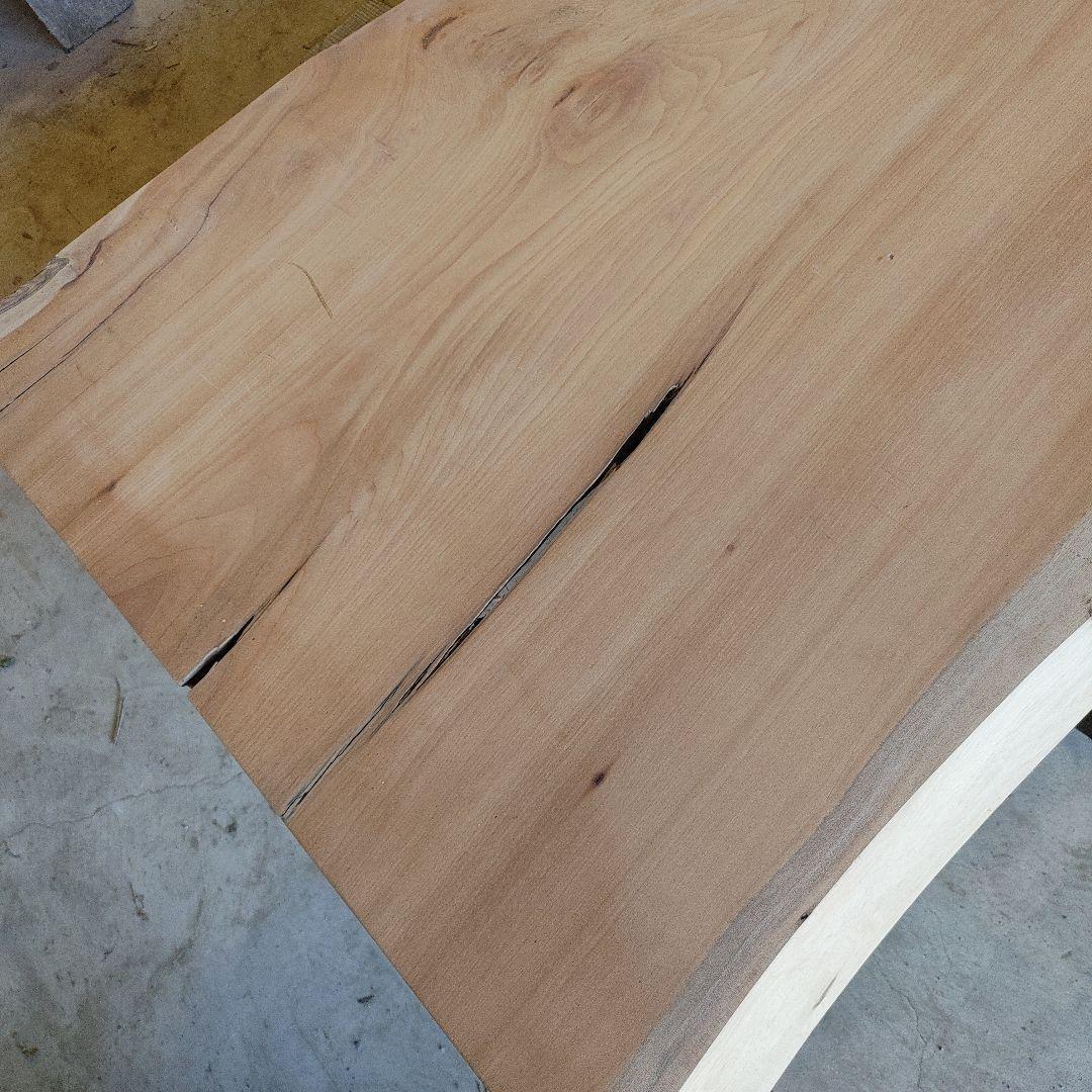 送料込み　一枚板　カツラ　無垢材　天板　テーブル　カウンター DIY　番号13