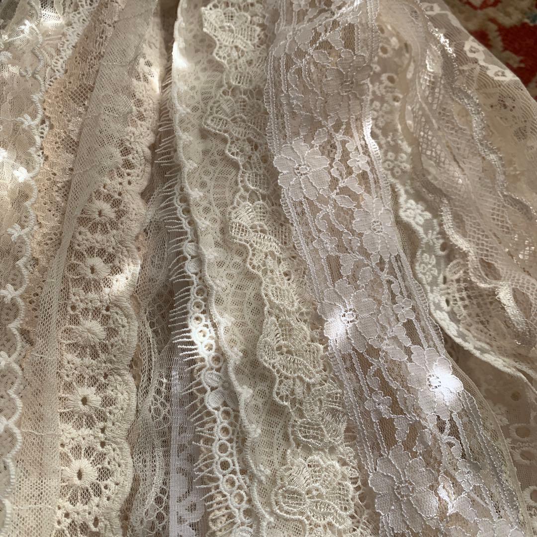 ジャンクジャーナル素材☆紅茶染めエクリュカラーレース - メルカリ