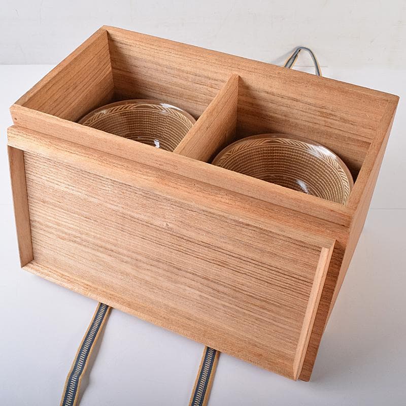 茶道具 韓国 廣州窯 三島手 数茶碗 八客 共箱 V R8583B