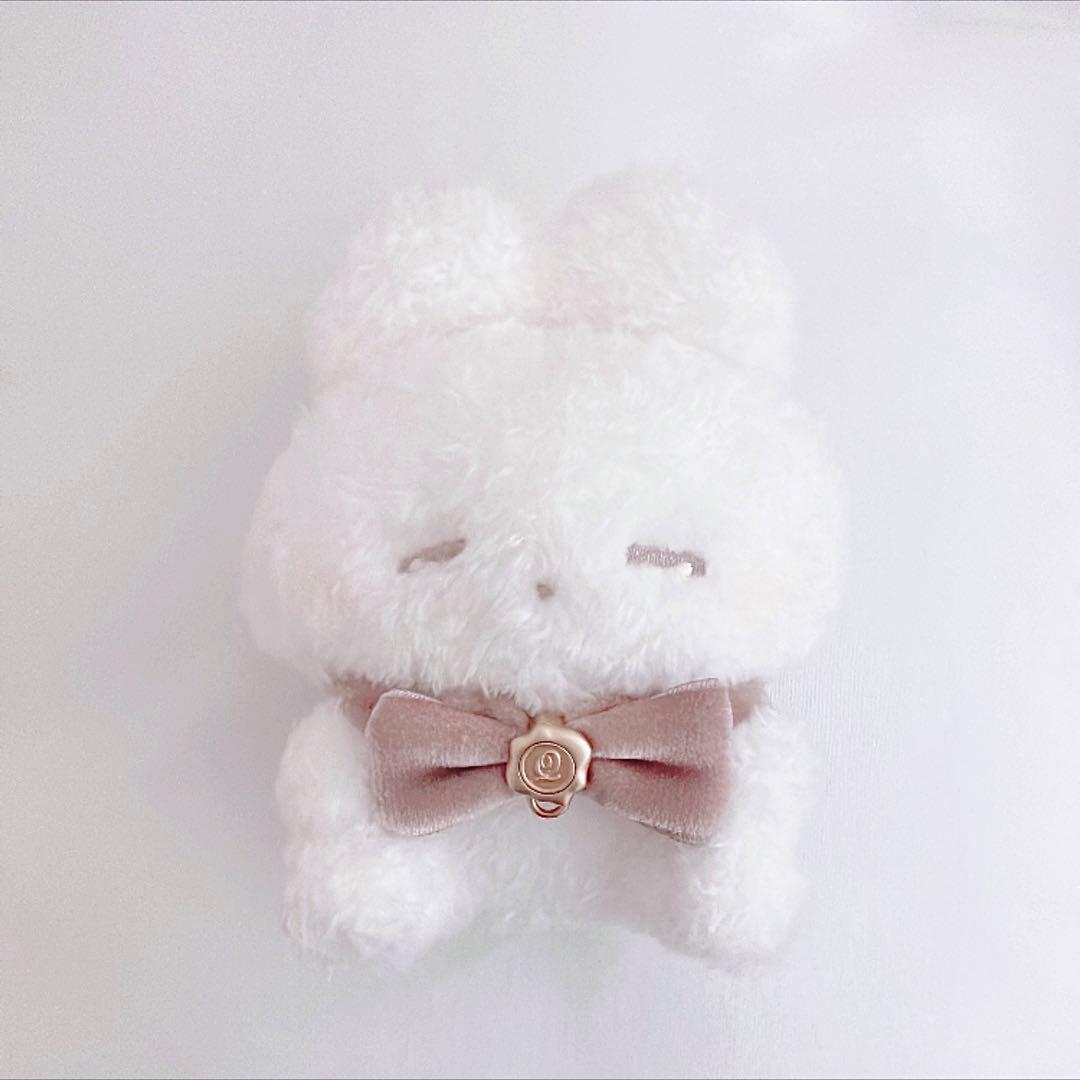 【今月まで】うさぎのねむちゃん q-pot ベルベットリボン ブレスレット