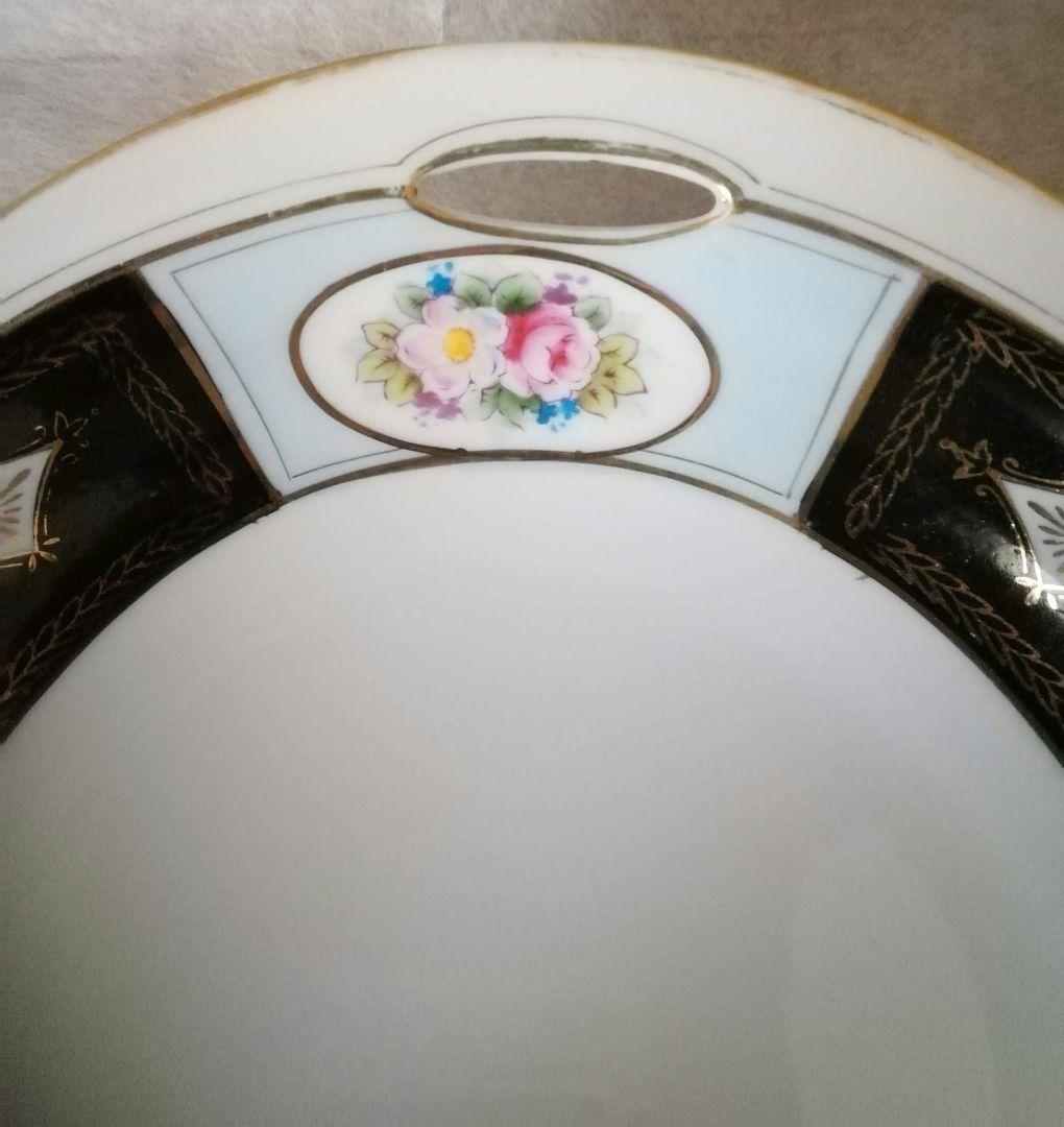 オールドノリタケ コンポート M-JAPAN印 里帰り美品 ハンドペイント