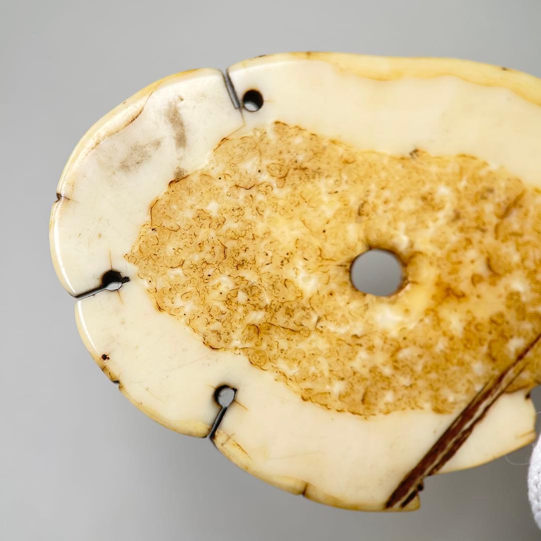 彫刻極上根付天然素材アンティーク骨董飾り物古美術置物細密細工