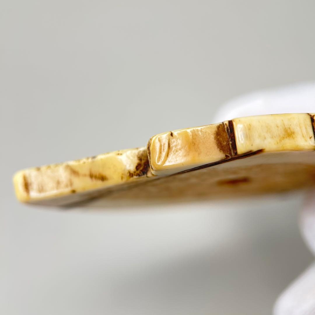 彫刻極上根付天然素材アンティーク骨董飾り物古美術置物細密細工