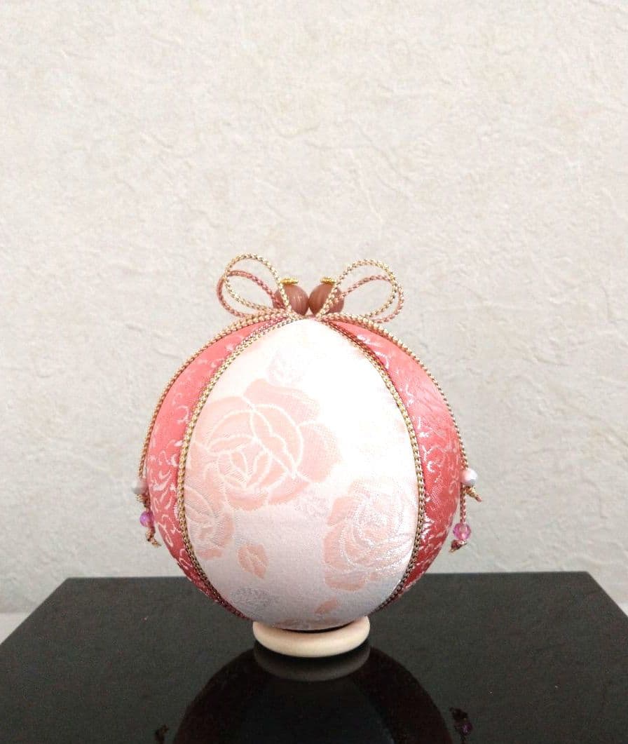 手毬 手鞠 てまり 刺繍薔薇の花束 No167ハンドメイド