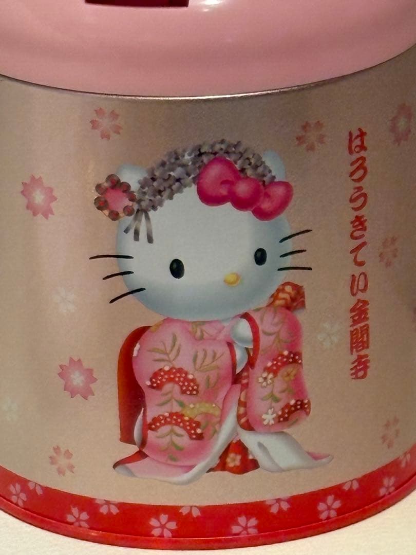 サンリオ ハローキティ レトロ ゴミ箱缶 ダストボックス キティ 小物