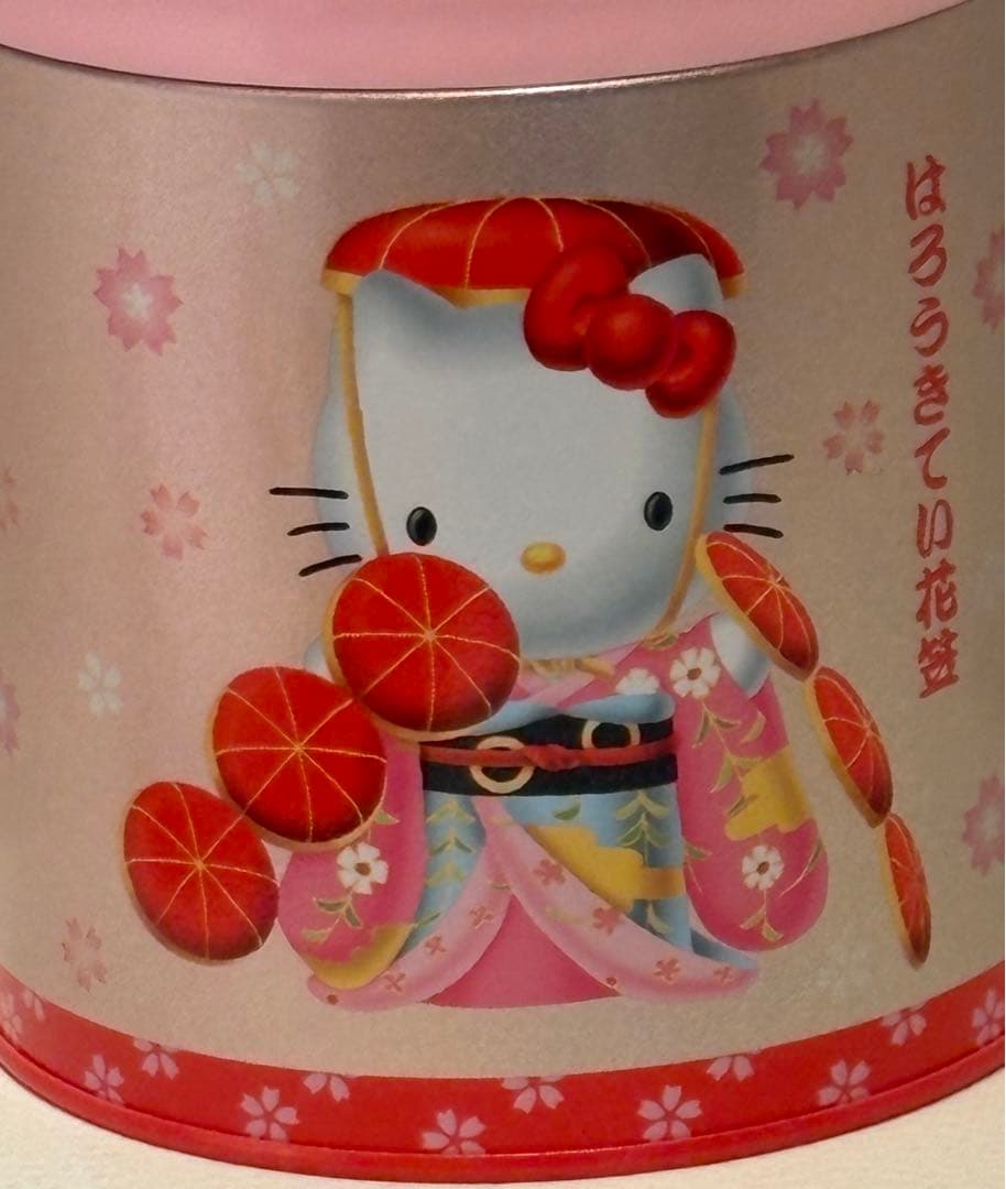 サンリオ ハローキティ レトロ ゴミ箱缶 ダストボックス キティ 小物