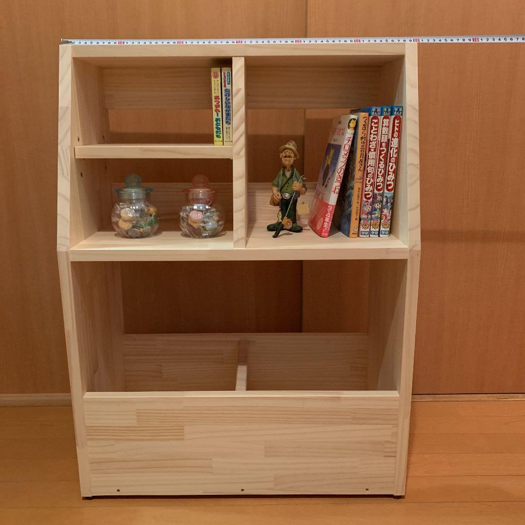 【在庫SALE】 本棚+おもちゃ箱(収納箱)