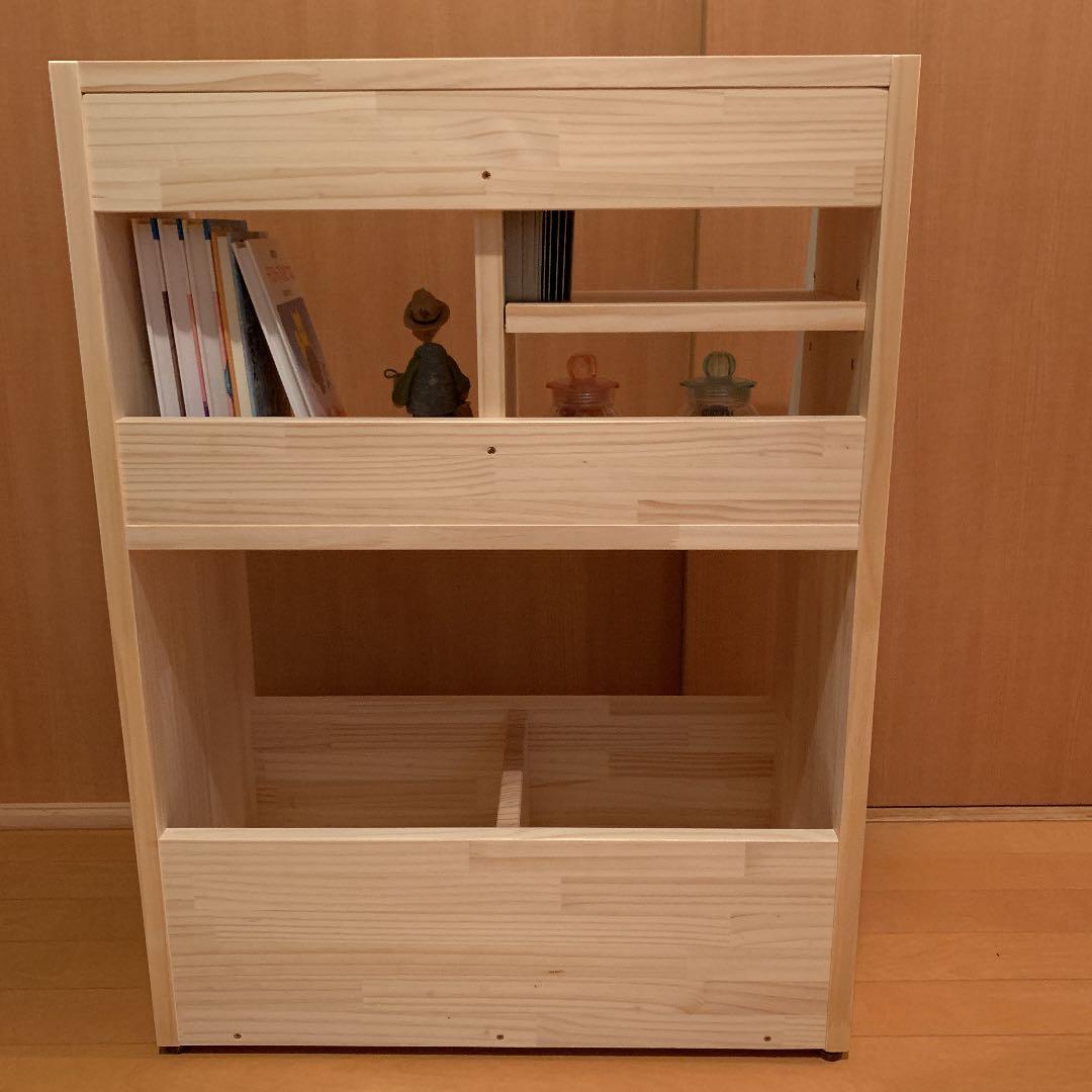 【在庫SALE】 本棚+おもちゃ箱(収納箱)