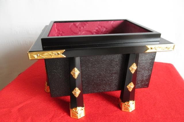 新品　吉徳大光　赤糸威　正絹　兜　収納箱付き