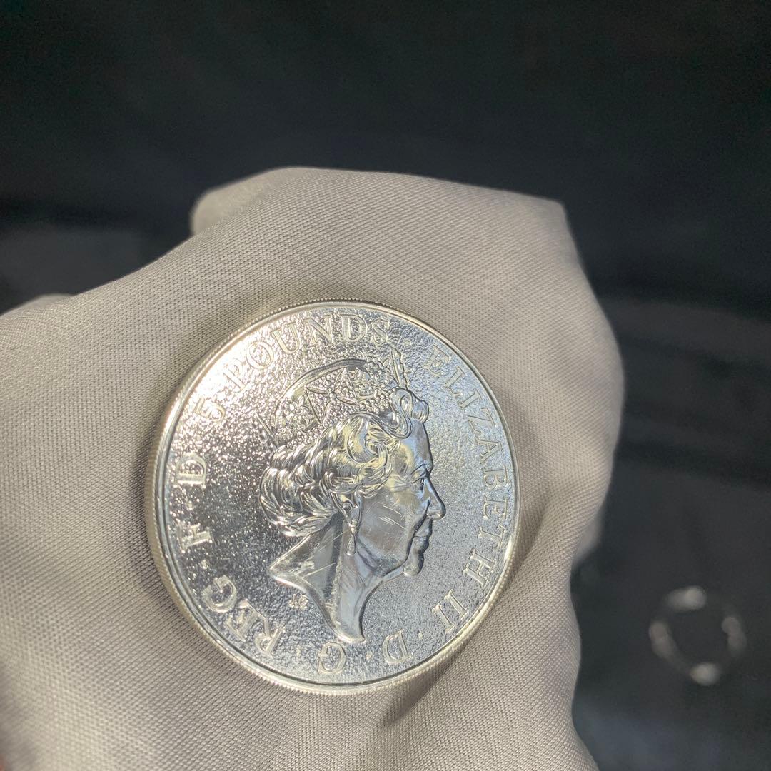 純銀貨 2オンス クイーンズビースト 2016 ライオン・イングランド M1