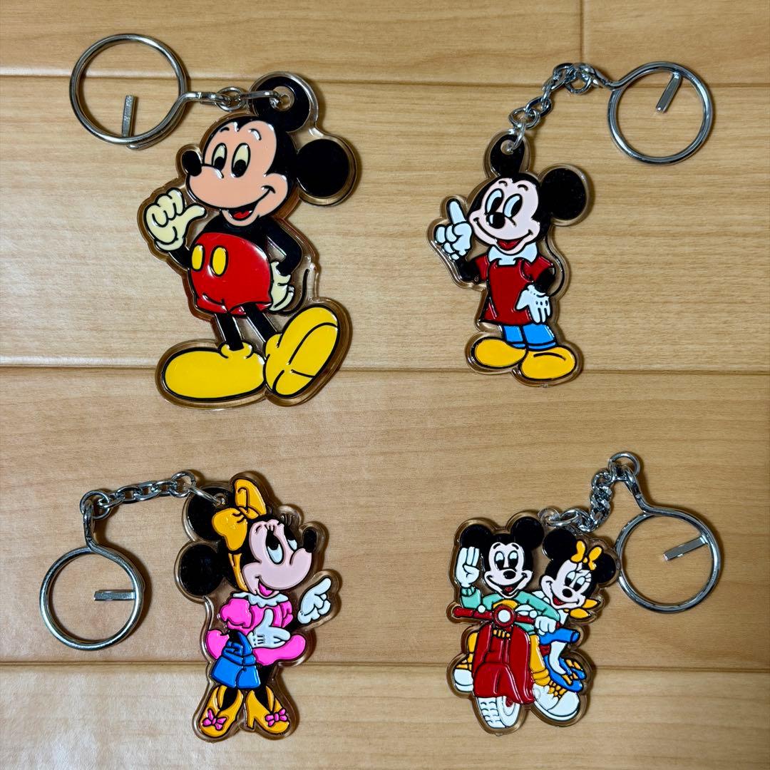 昭和レトロ ミッキー ミニー アクリルキーホルダー ディズニーランド 4