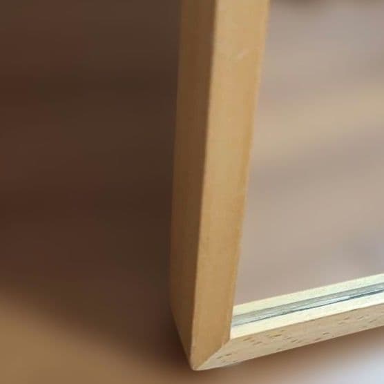 無印良品　ハンガースタンドミラー 天然木