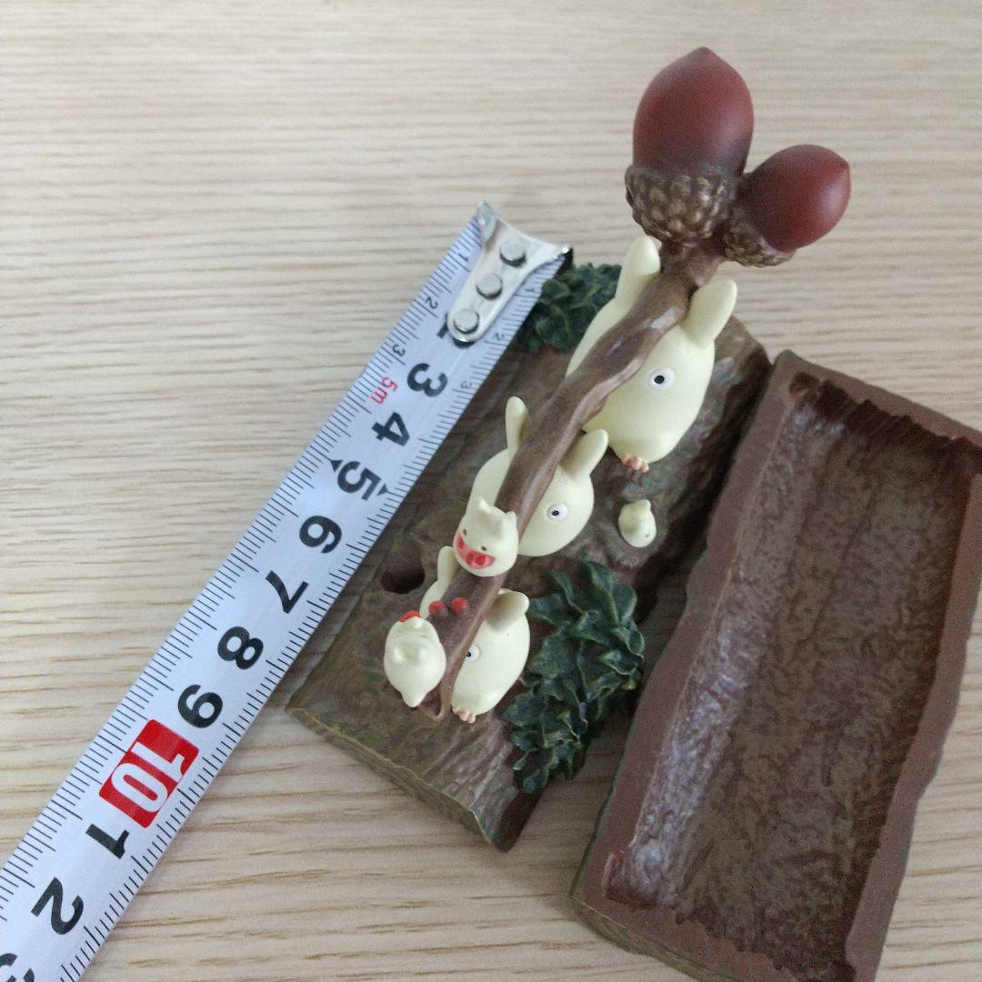 美品　となりのトトロ　丸太の上でエッサホイサ　雑木林のトトロたち 小物入れ
