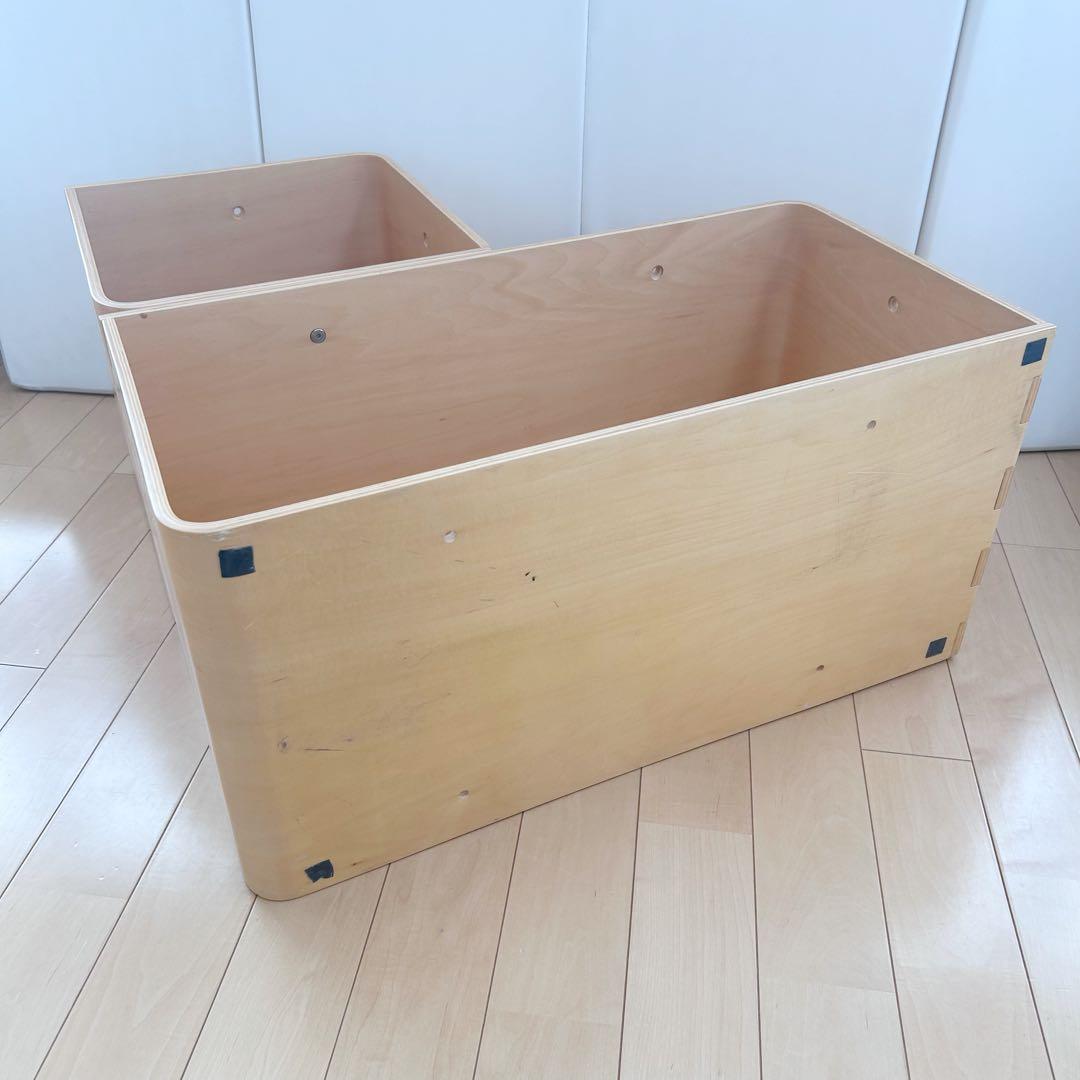 曲木ユニットボックス　ナチュラル　スクエア