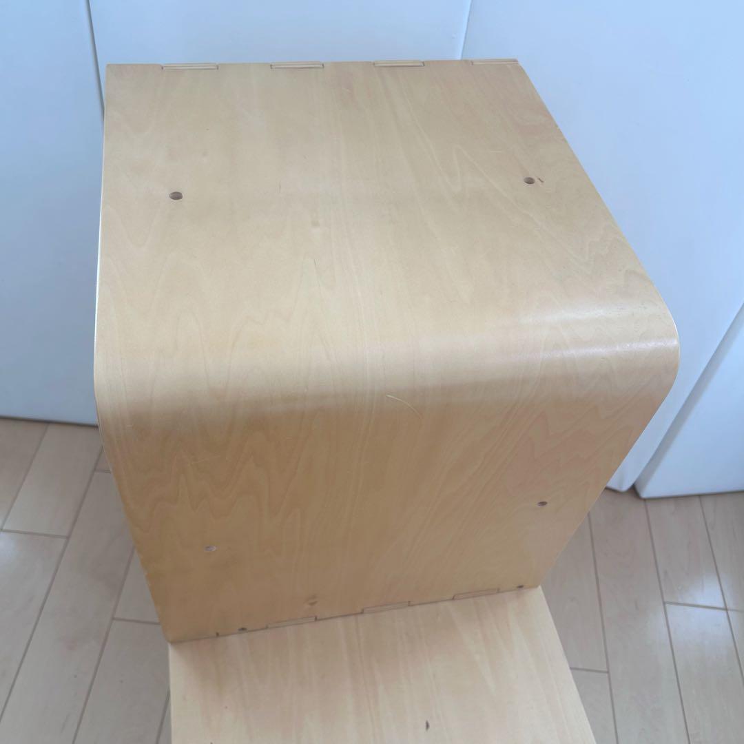 曲木ユニットボックス　ナチュラル　スクエア