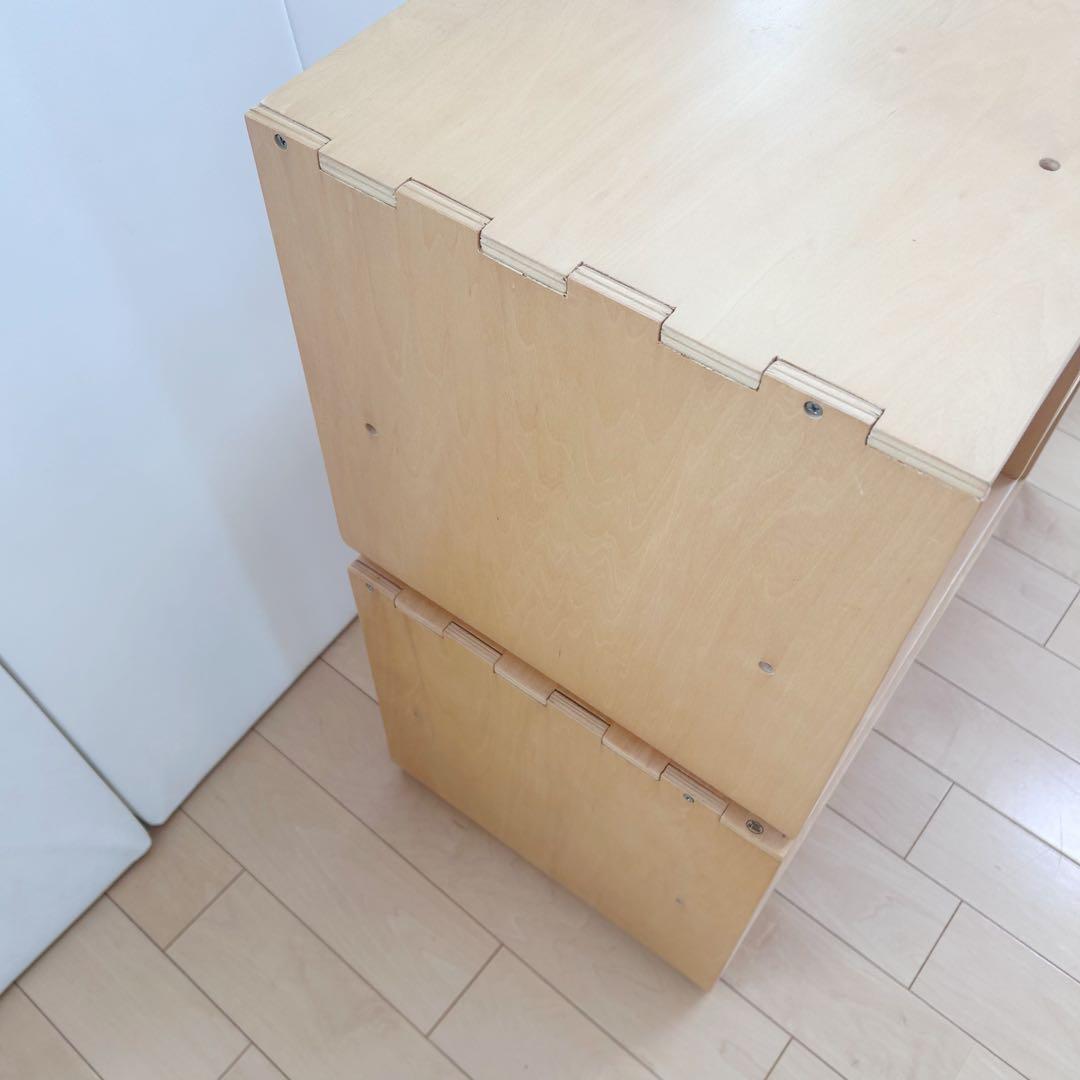 曲木ユニットボックス　ナチュラル　スクエア