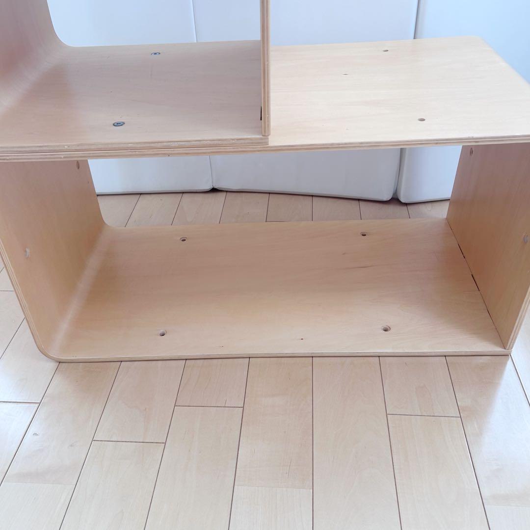 曲木ユニットボックス　ナチュラル　スクエア