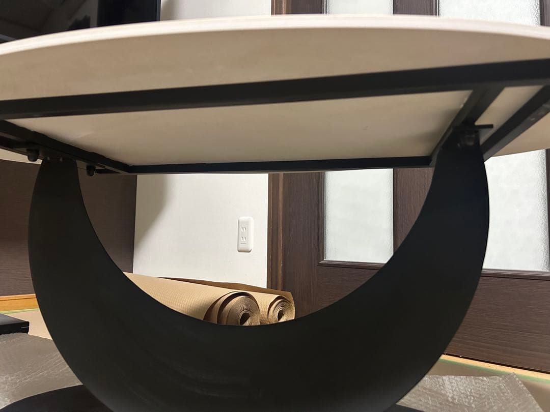 セラミックセンターテーブル ホワイト大理石風100cm