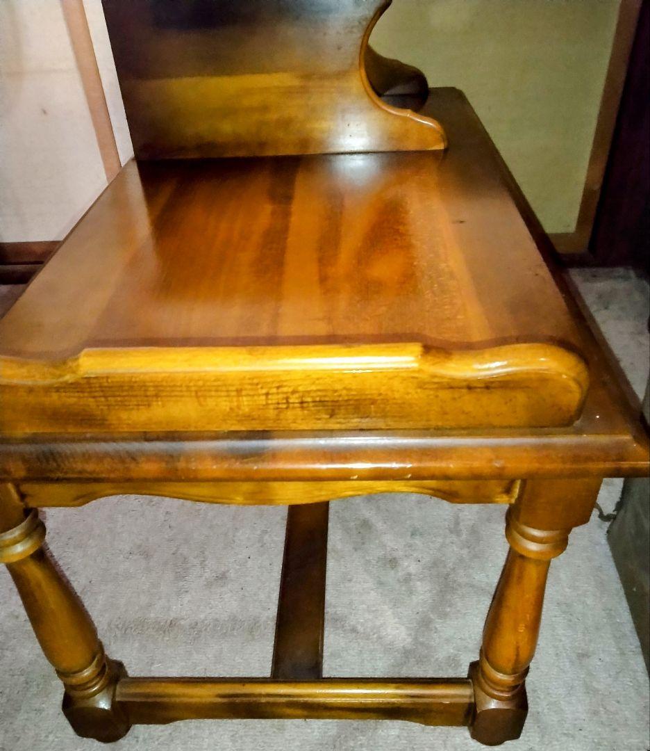 【カリモク】テレフォンベンチ電話台ローテーブルヴィンテージ