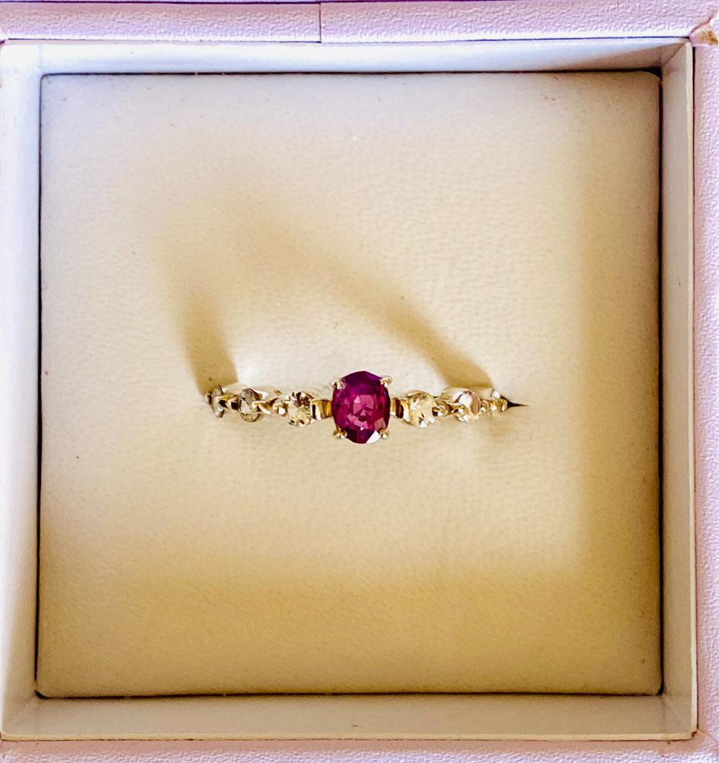 Ring-PinkSapphire 天然ピンクサファイアリング 1.64g