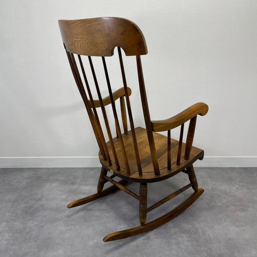 ヴィンテージ ロッキングチェア 飛騨産業 キツツキマーク 旧ロゴ ビンテージ