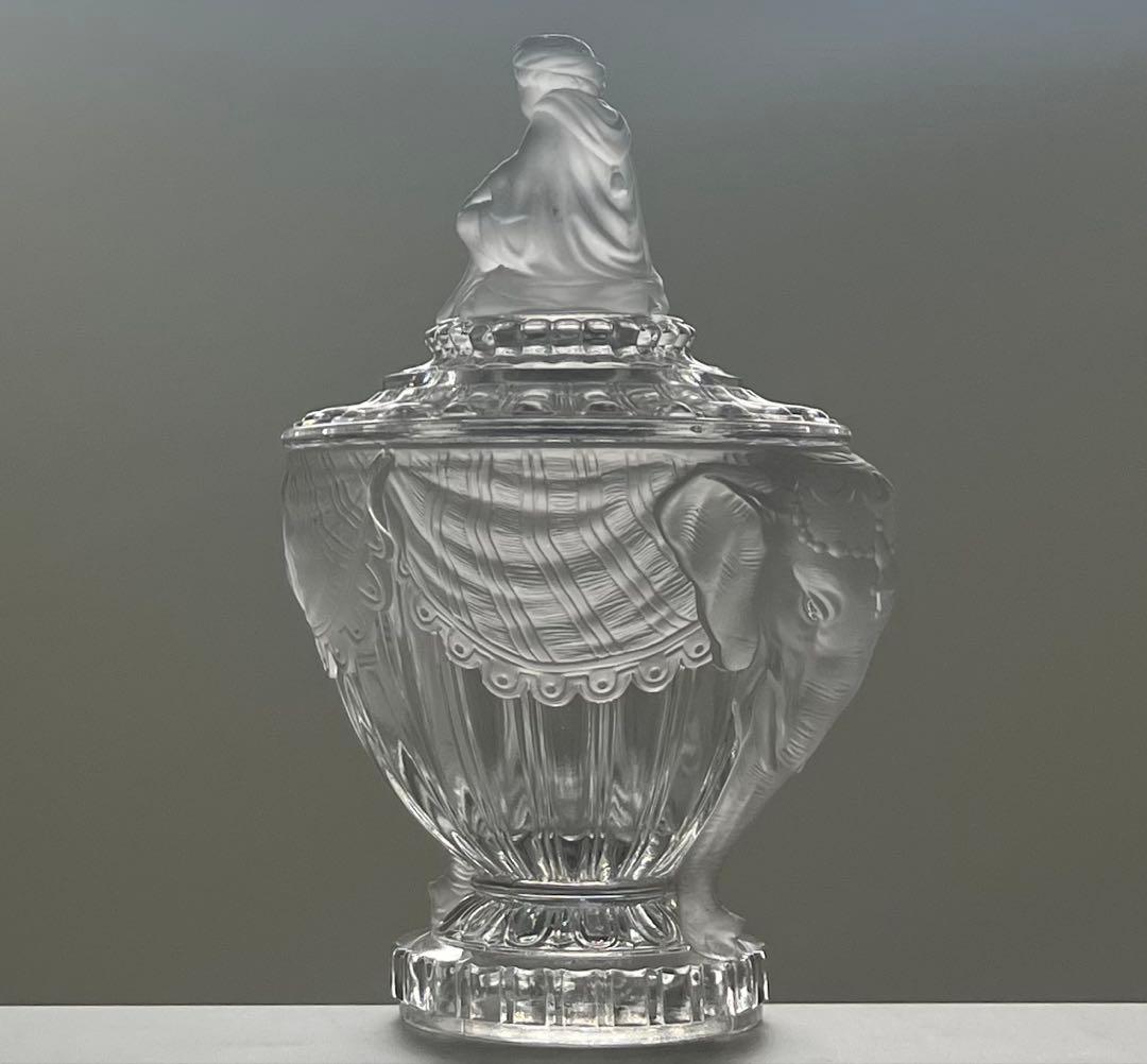 BACCARAT バカラ/※稀少バカラ刻印有 大型蓋物 フロストタイプ - 食器