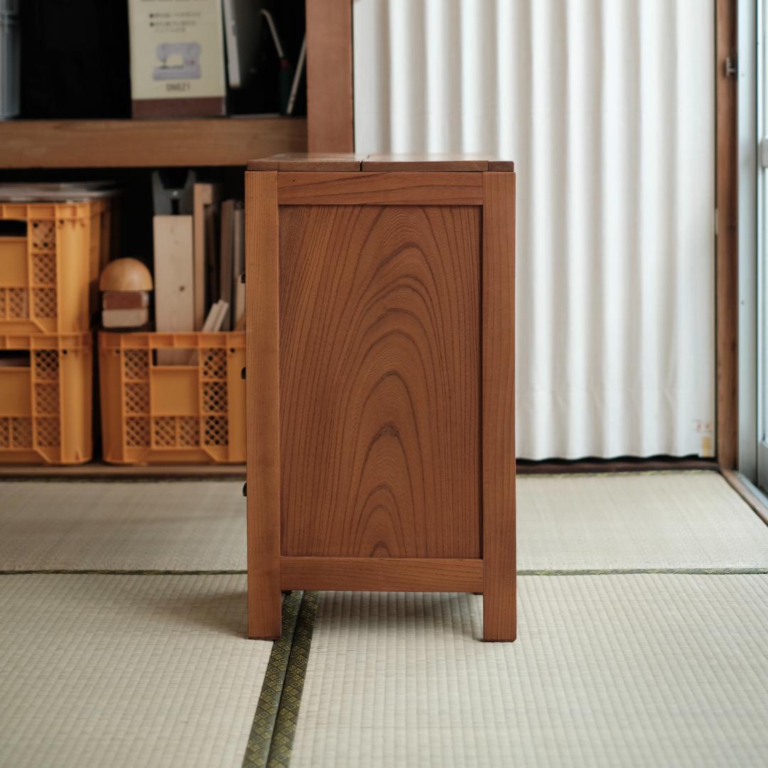 ケヤキ 片袖机 古道具 古家具