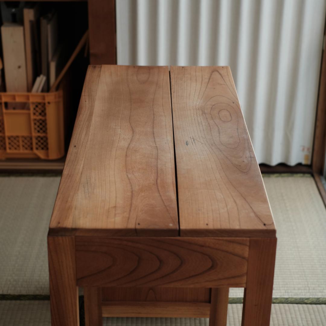 ケヤキ 片袖机 古道具 古家具