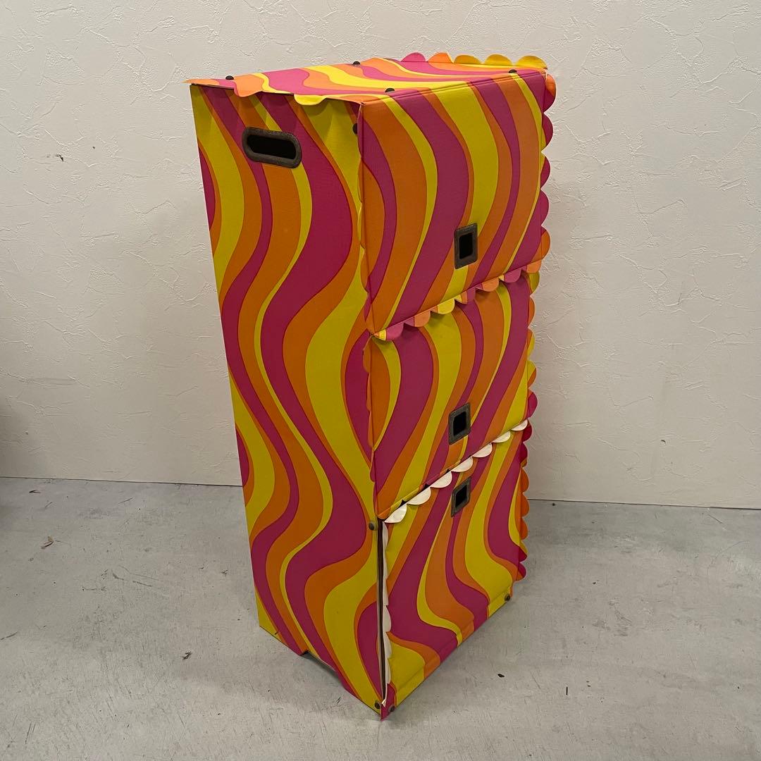 昭和レトロ 3段ボックス 収納ボックス アンティーク ヴィンテージ