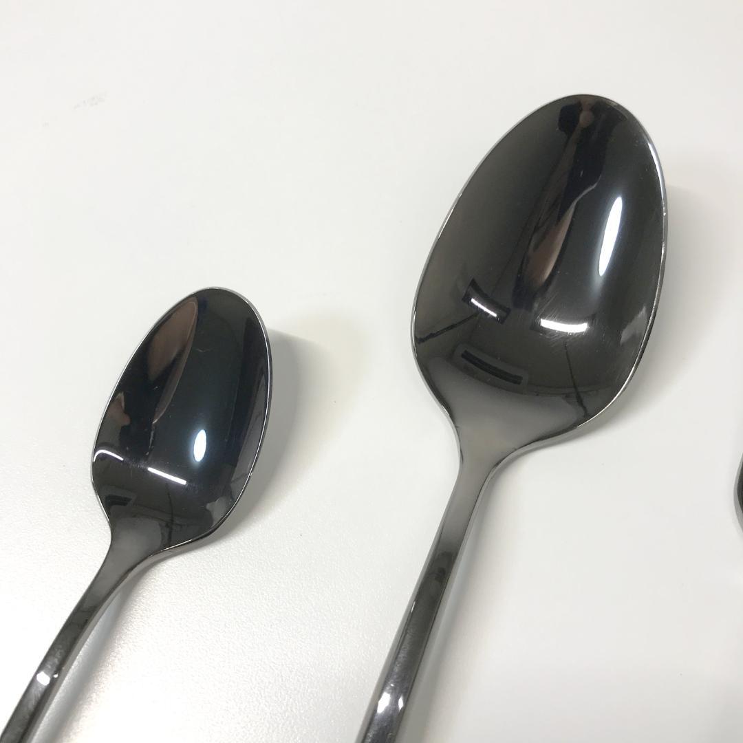 【未使用品】Barazzoni カトラリー 24P チタンシャイン マラカイト