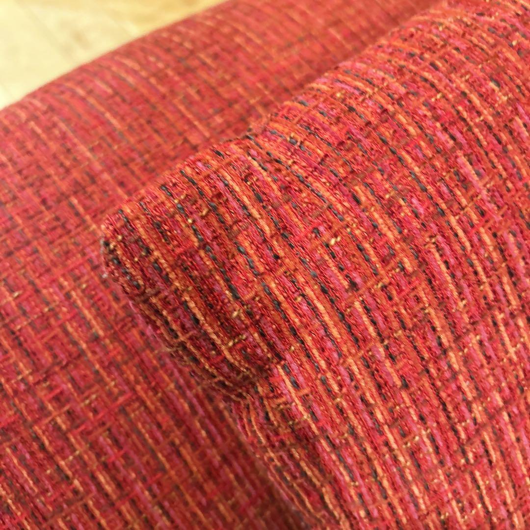 ツイードソファ 2人掛けソファ ３人掛けソファ 赤 レッド