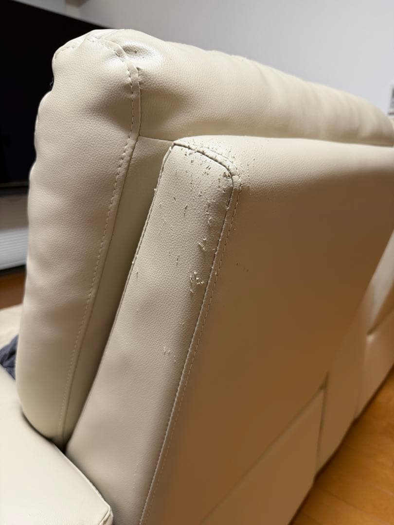 NITORI 電動ソファ（2人掛け／収納テーブル付き）