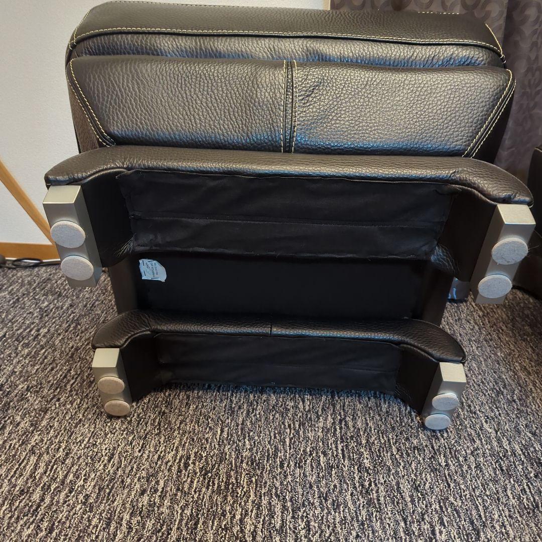 大塚家具 L/S 01 オットマン 黒革